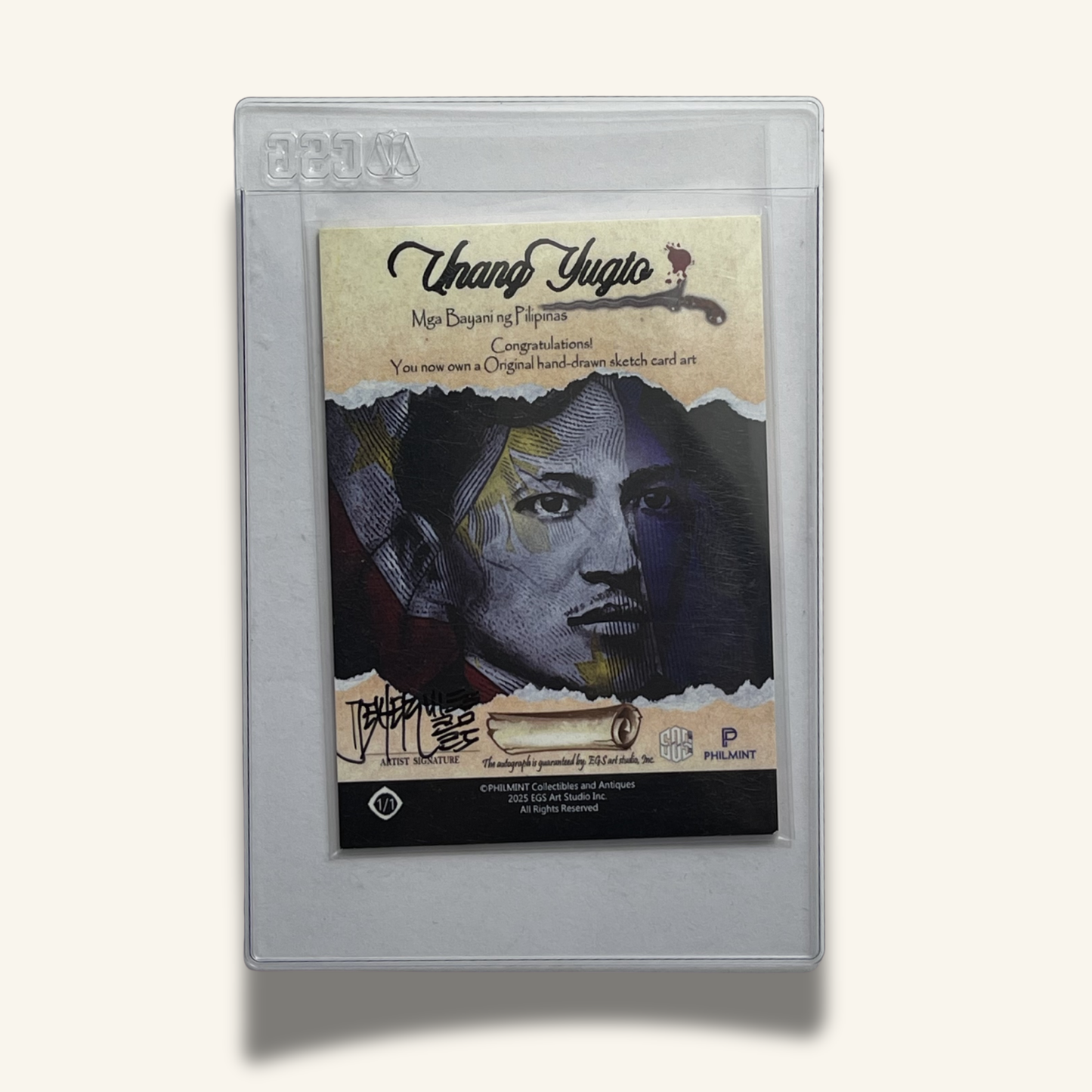 1/1 Premium Sketch Card. Singed by Dexter Wee