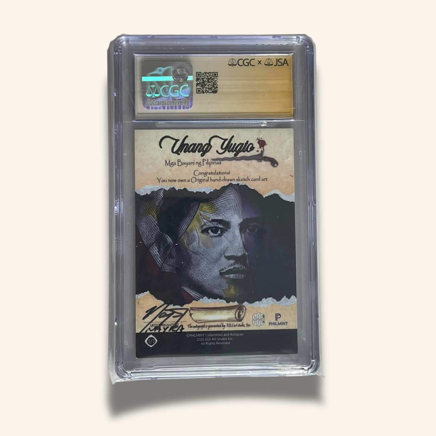 1/1 Premium CGC Graded Sketch Card. "Gabriela Silang"