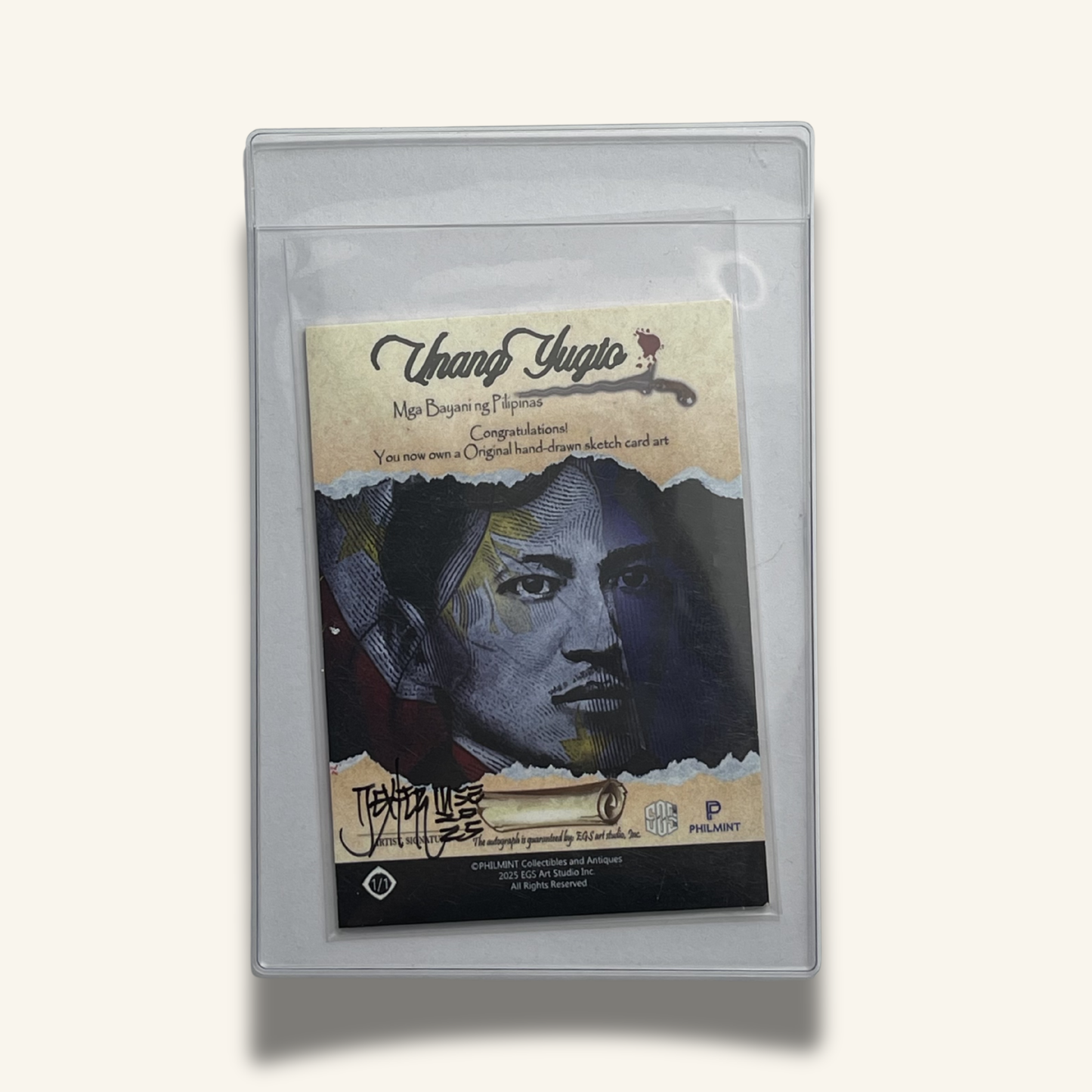 1/1 Premium Sketch Card. Singed by Dexter Wee