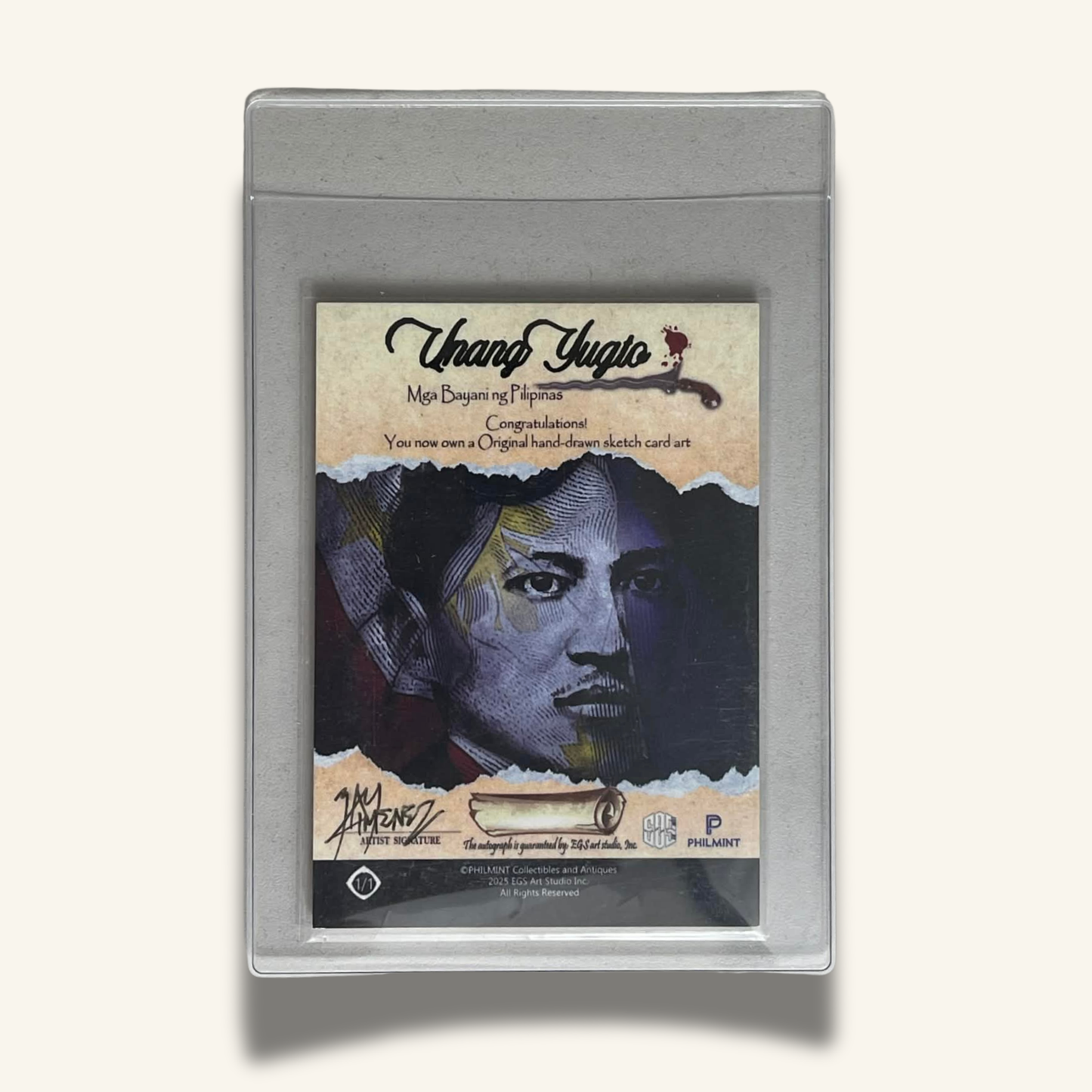 1/1 Premium Sketch Card. "Victory of Filipinos"