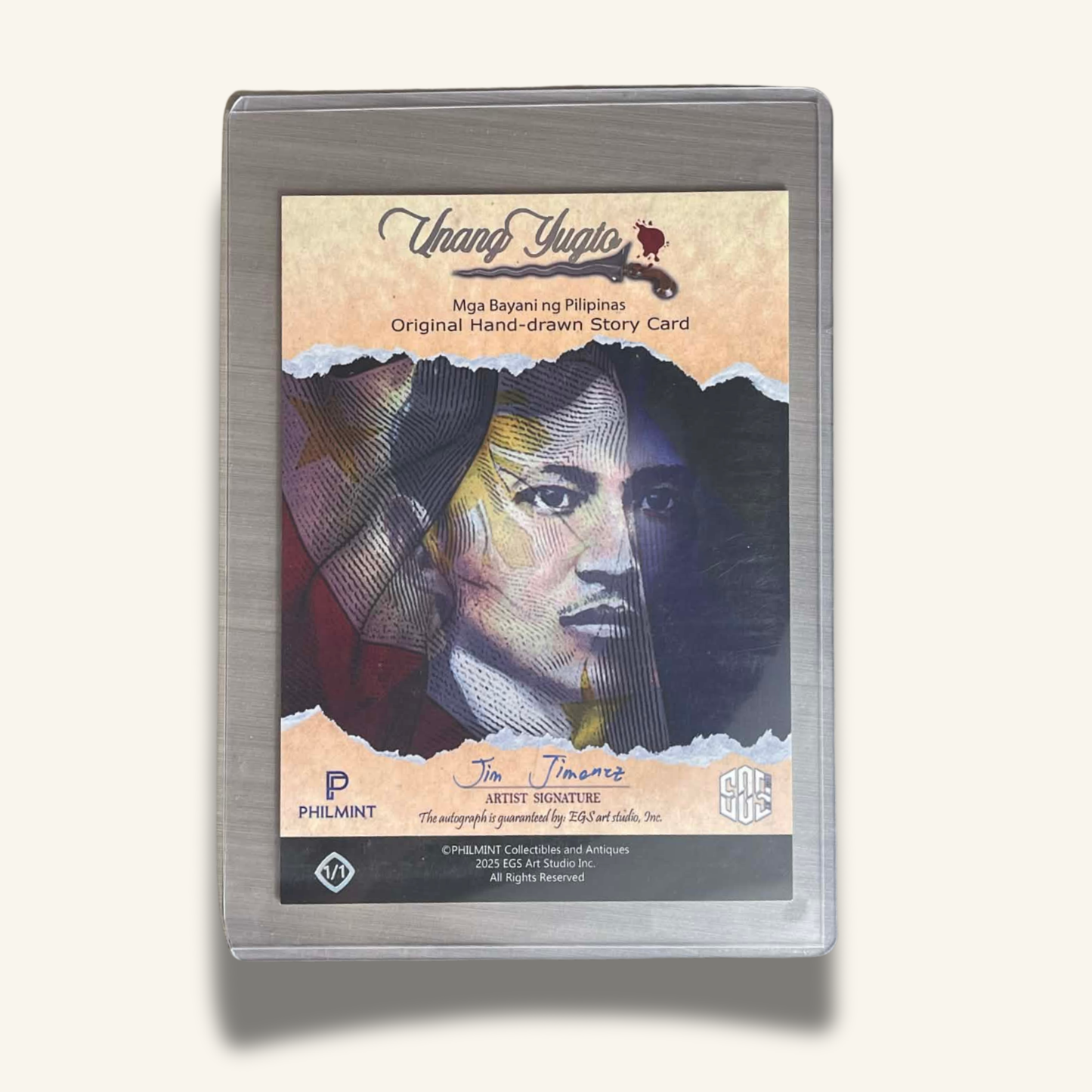 1/1 (5x7) Base Card. "Repelling Spanish Invasion"