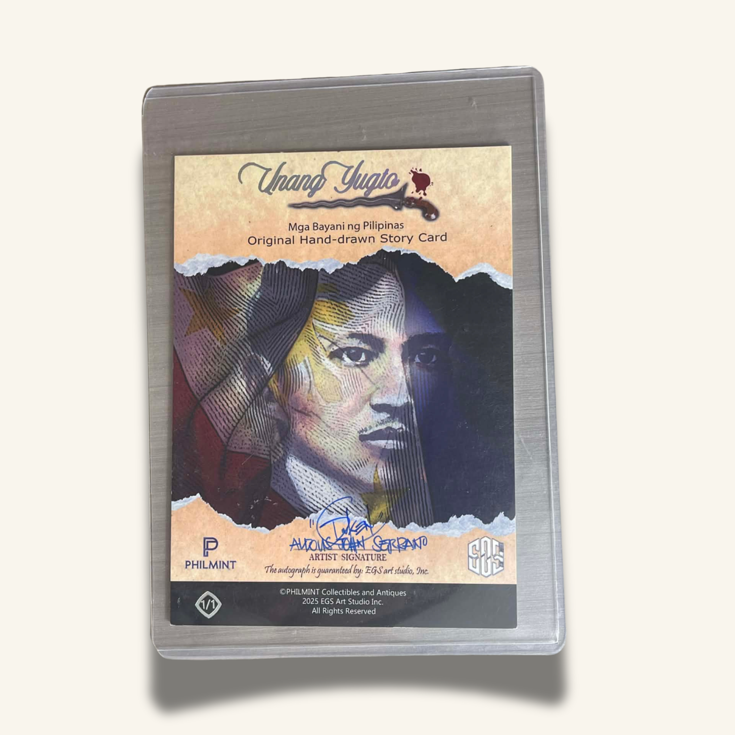 1/1 (5x7) Base Card. Macario Sakay