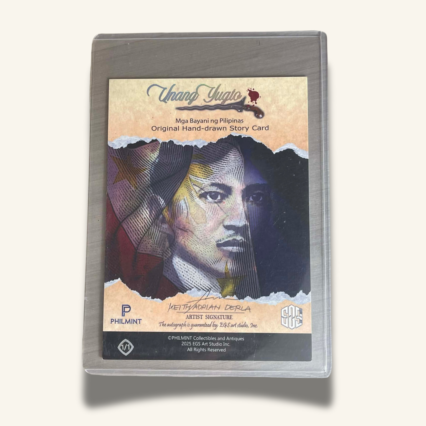 1/1 (5x7) Base Card. Andres Bonifacio (Reimagined)