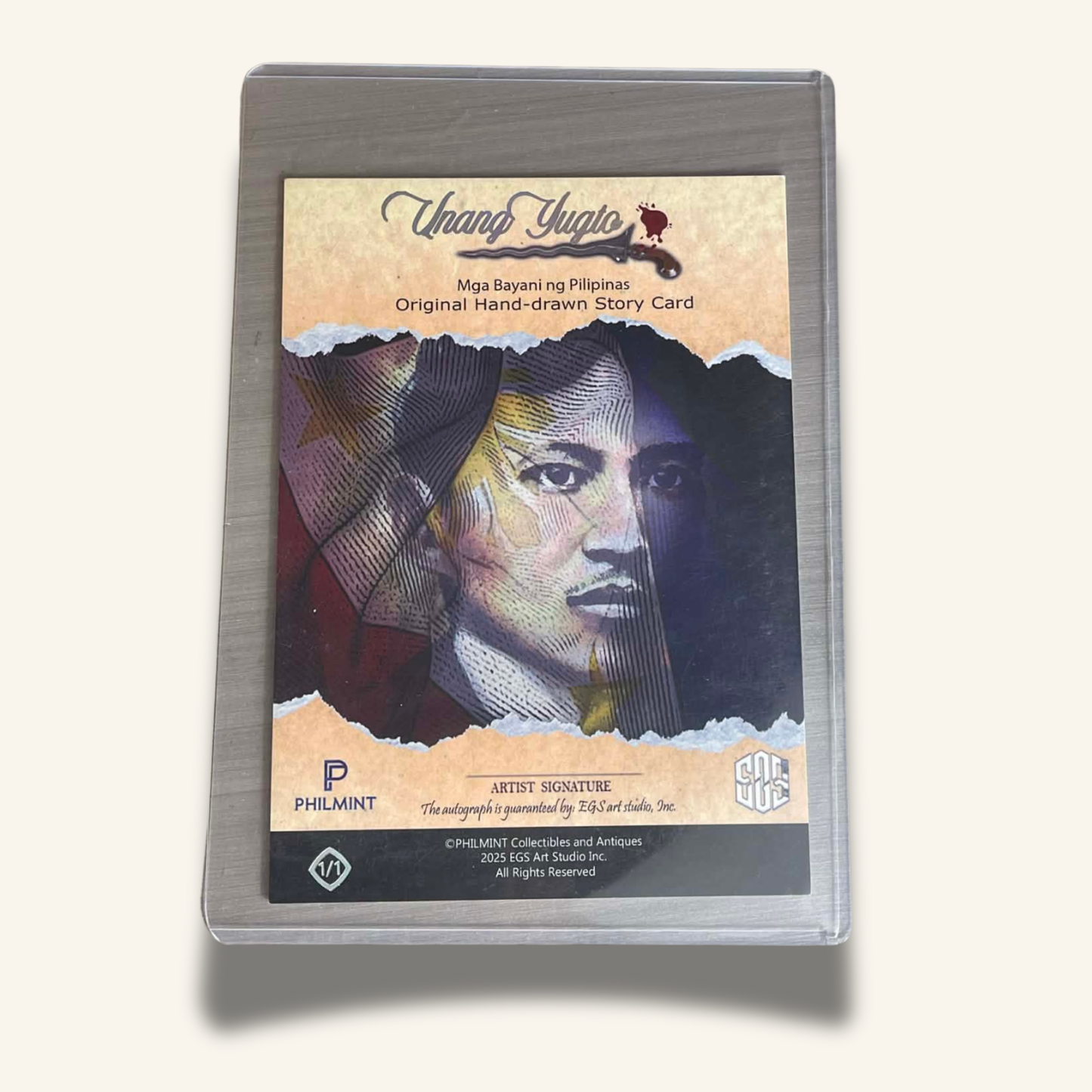 1/1 (5x7) Base Card. "Humanitarian Surrender"