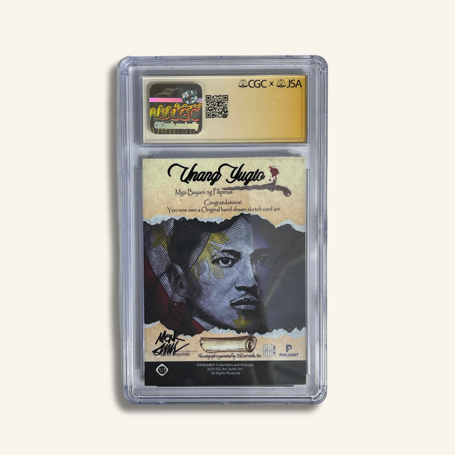 1/1 Premium CGC Graded Sketch Card. "Echoes of Chaos"