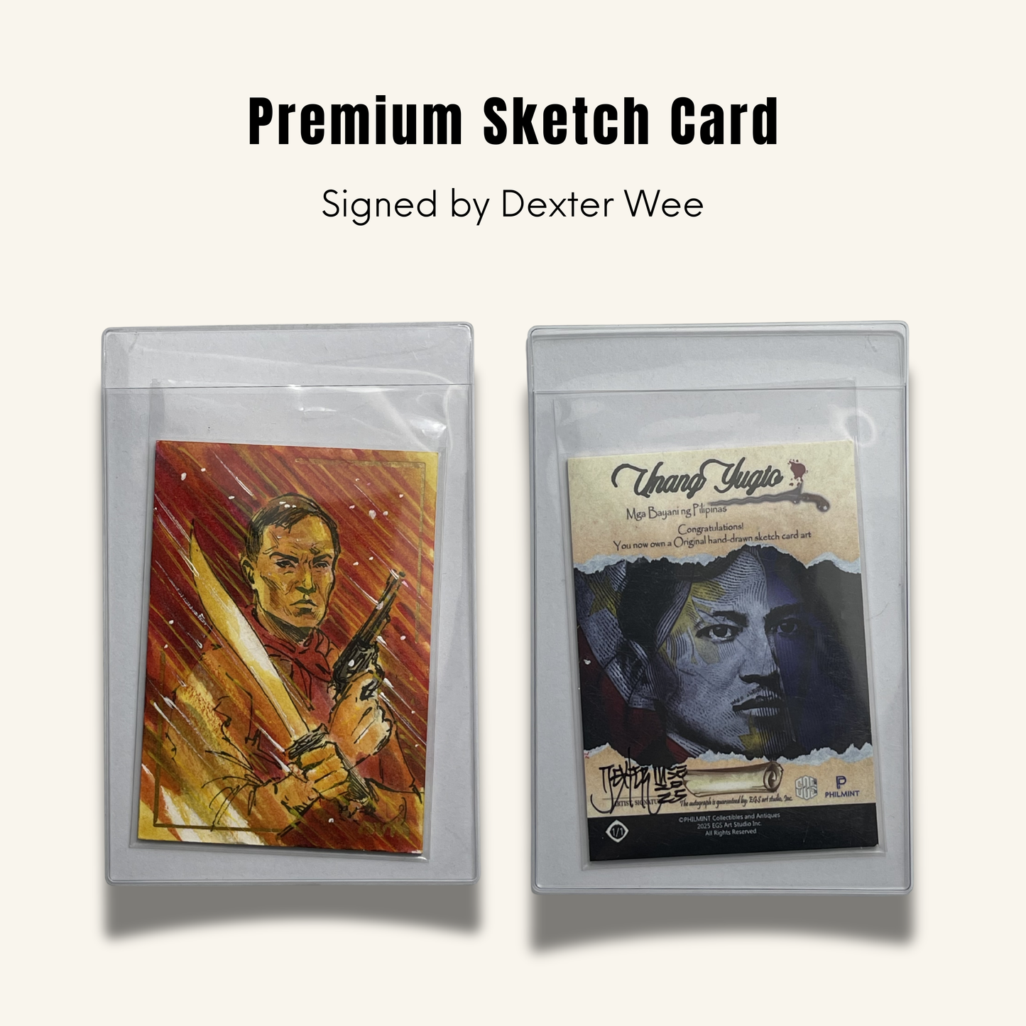 1/1 Premium Sketch Card. Singed by Dexter Wee