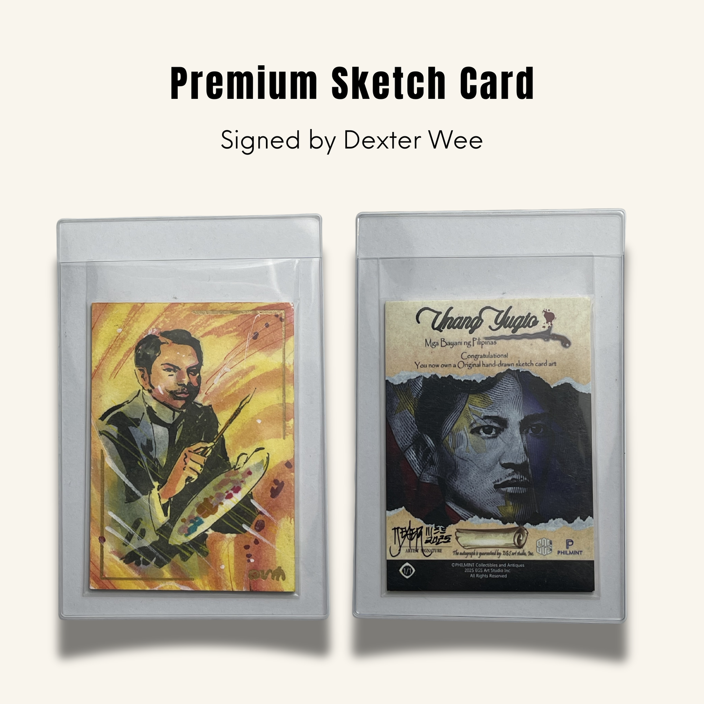1/1 Premium Sketch Card. Singed by Dexter Wee