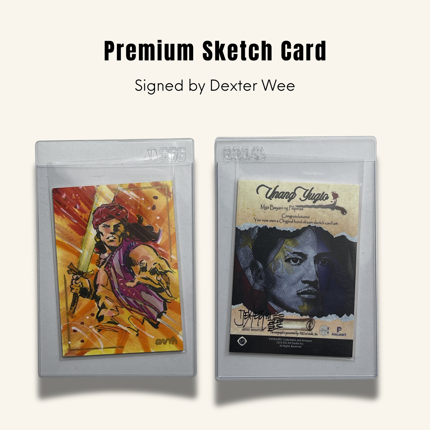 1/1 Premium Sketch Card. Singed by Dexter Wee