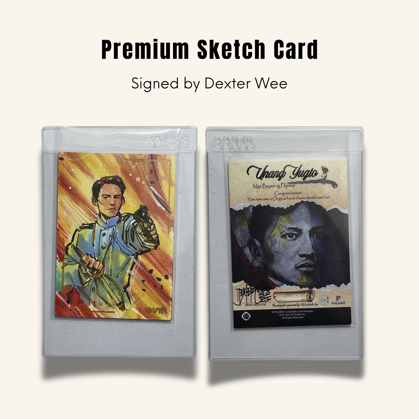 1/1 Premium Sketch Card. Singed by Dexter Wee