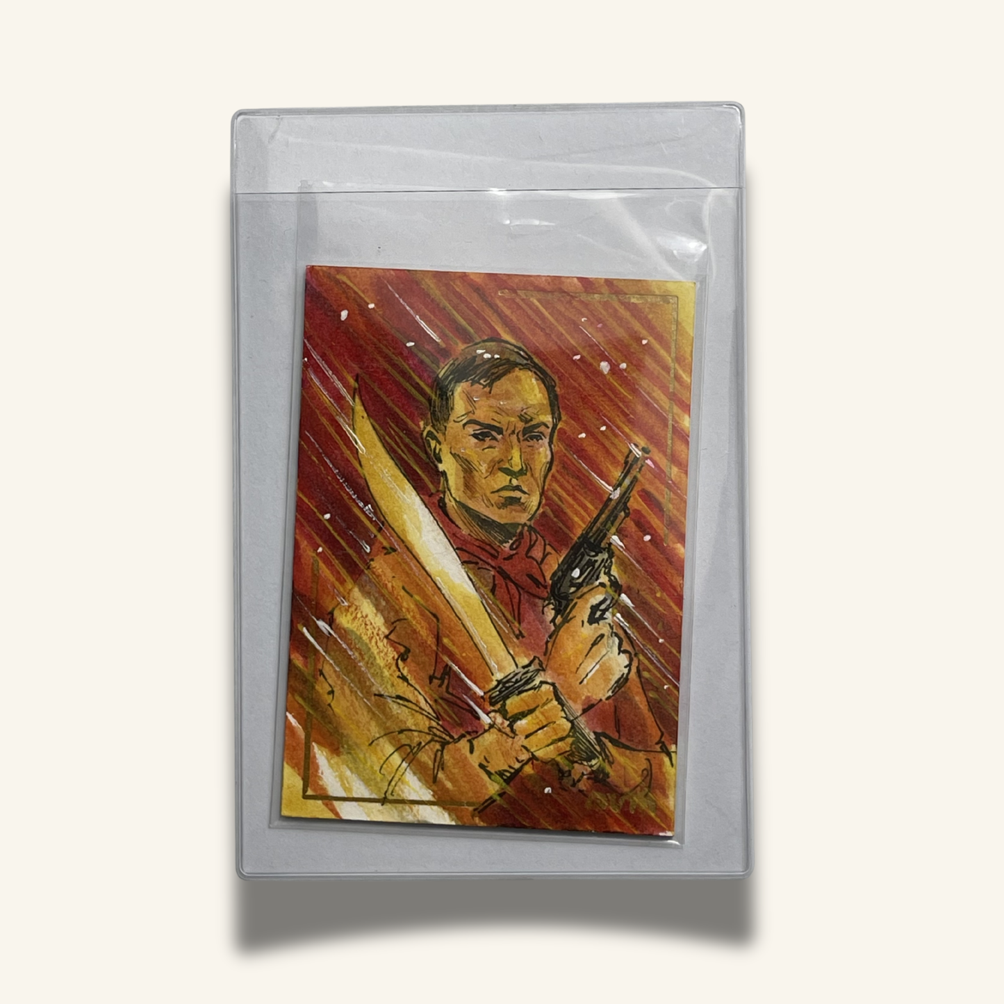 1/1 Premium Sketch Card. Singed by Dexter Wee