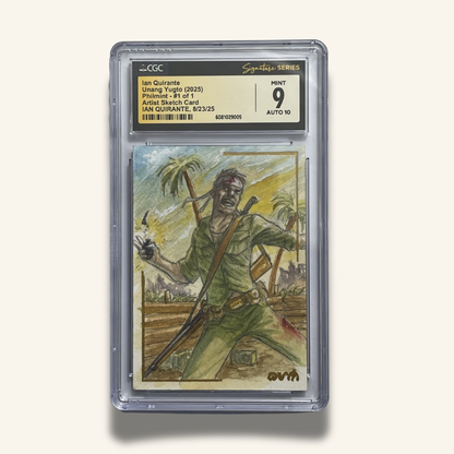 1/1 Premium CGC Graded Sketch Card. Tinyente Jose Ponciano 2