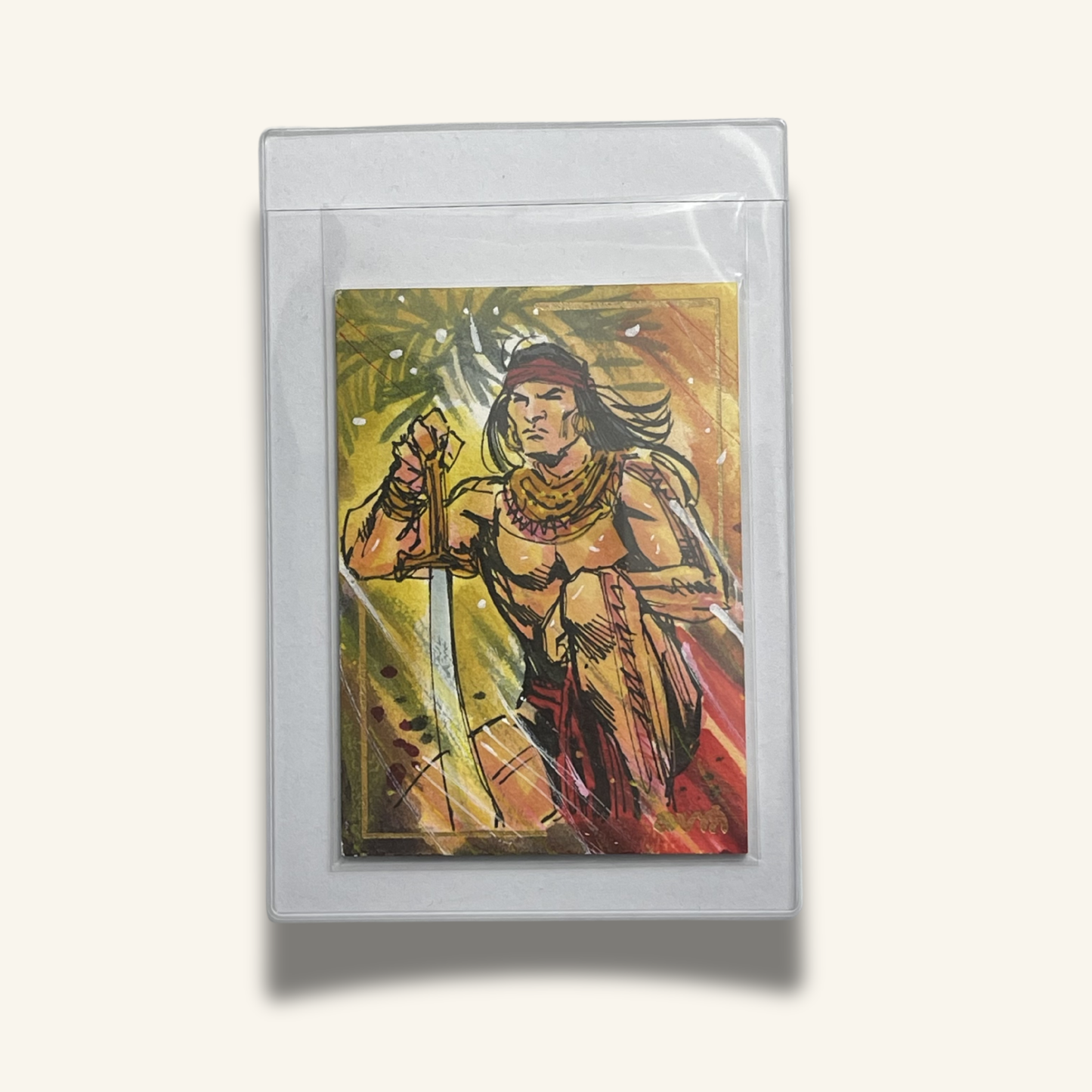 1/1 Premium Sketch Card. Signed by Dexter Wee