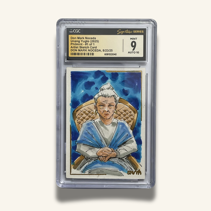 1/1 Premium CGC Graded Sketch Card. Signed by Don Mark Noceda