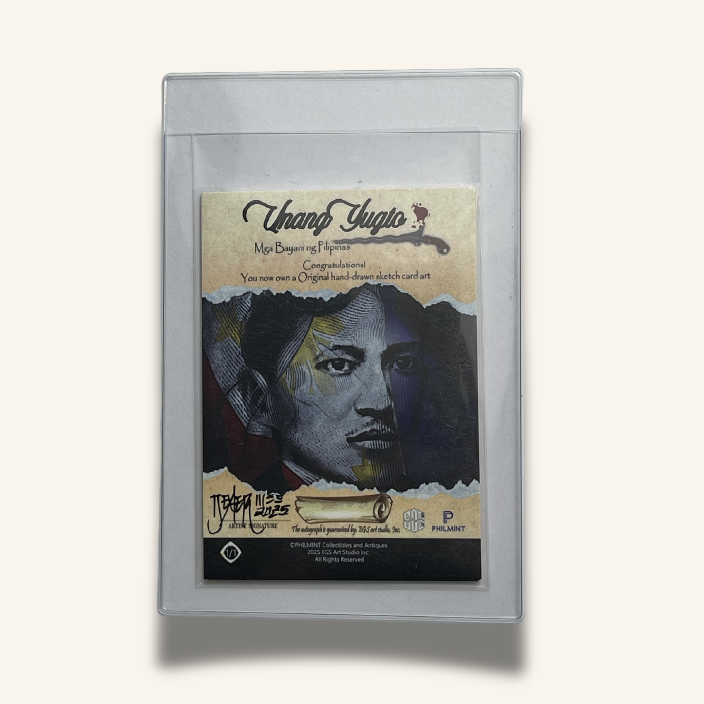1/1 Premium Sketch Card. Singed by Dexter Wee