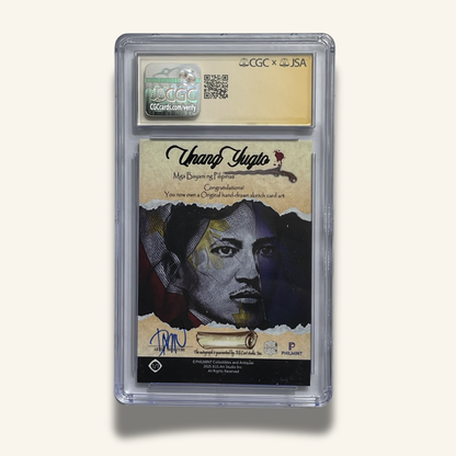 1/1 Premium CGC Graded Sketch Card. Signed by Don Mark Noceda