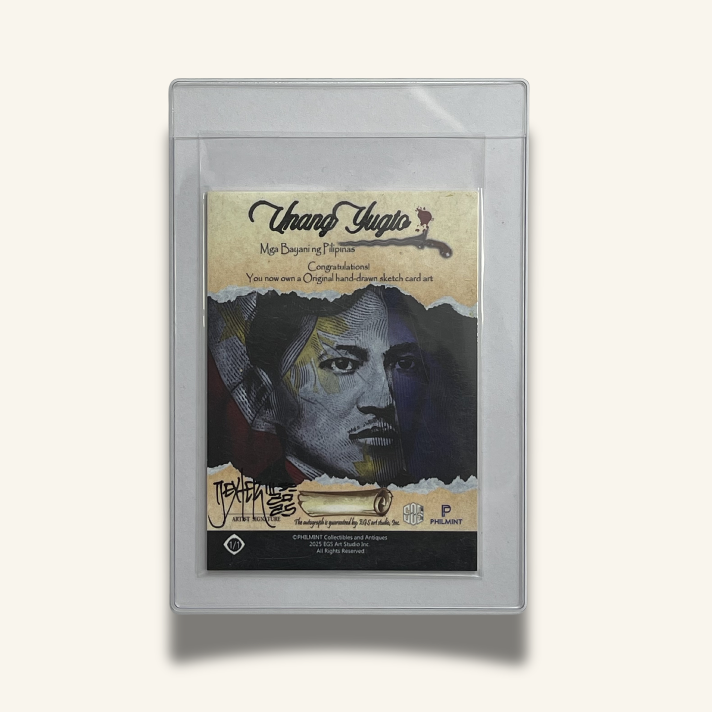 1/1 Premium Sketch Card. Signed by Dexter Wee