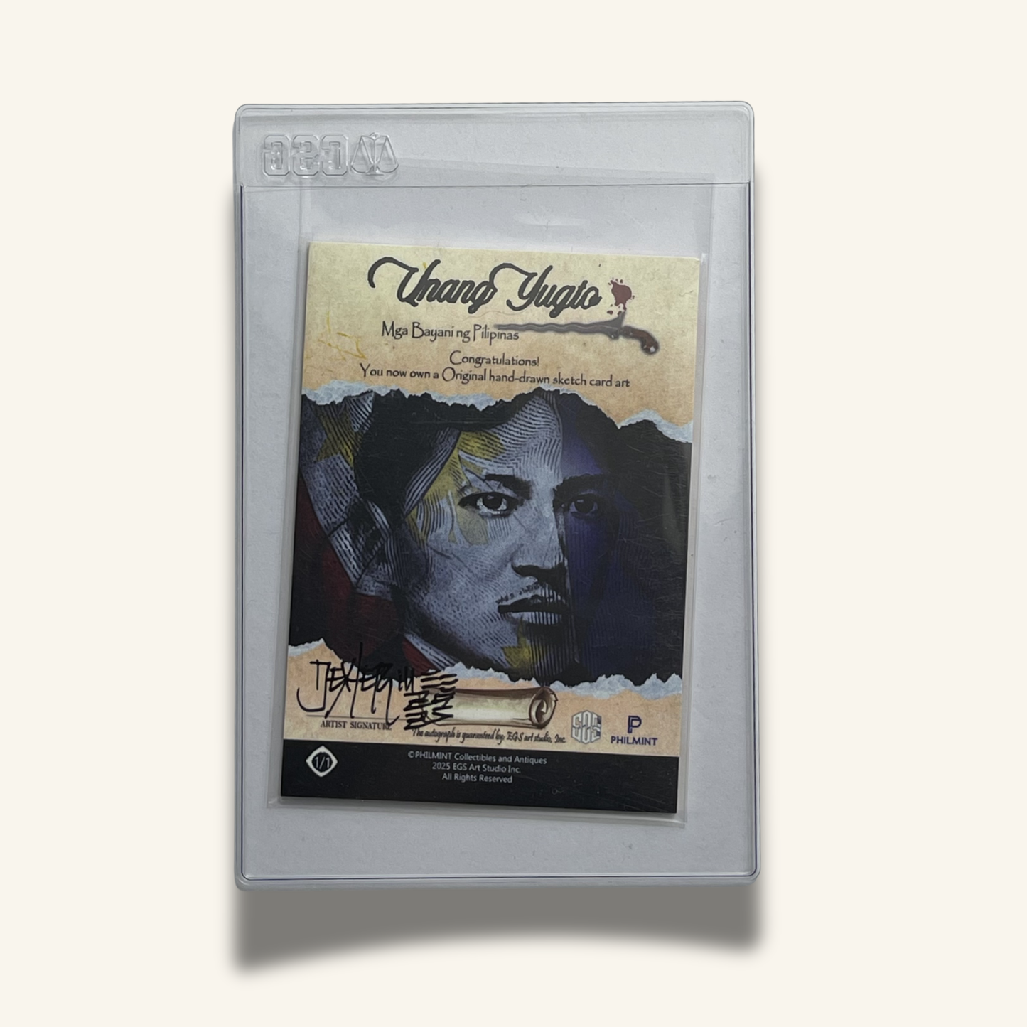 1/1 Premium Sketch Card. Singed by Dexter Wee