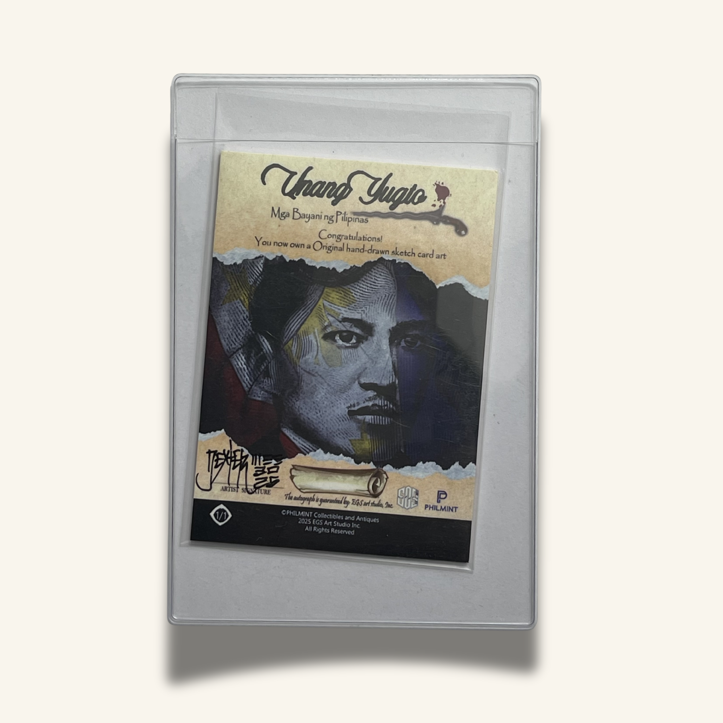 1/1 Premium Sketch Card. Singed by Dexter Wee