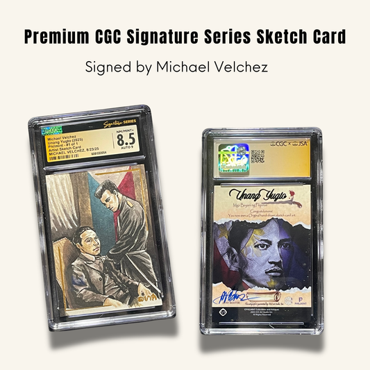 1/1 Premium CGC Graded Sketch Card. Signed by Michael Velchez