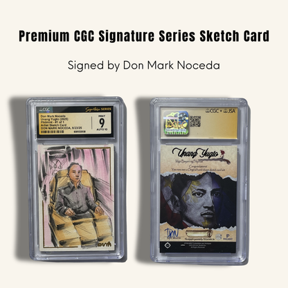 1/1 Premium CGC Graded Sketch Card. Signed by Don Mark Noceda