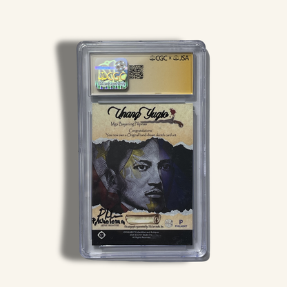1/1 Premium CGC Graded Sketch Card. Signed by Percival Kholoma