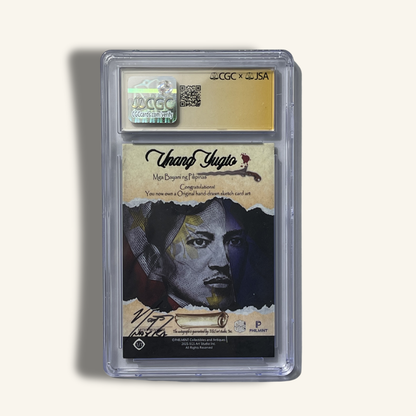 1/1 Premium CGC Graded Sketch Card. Signed by Del Nayra