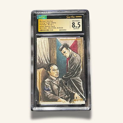 1/1 Premium CGC Graded Sketch Card. Signed by Michael Velchez