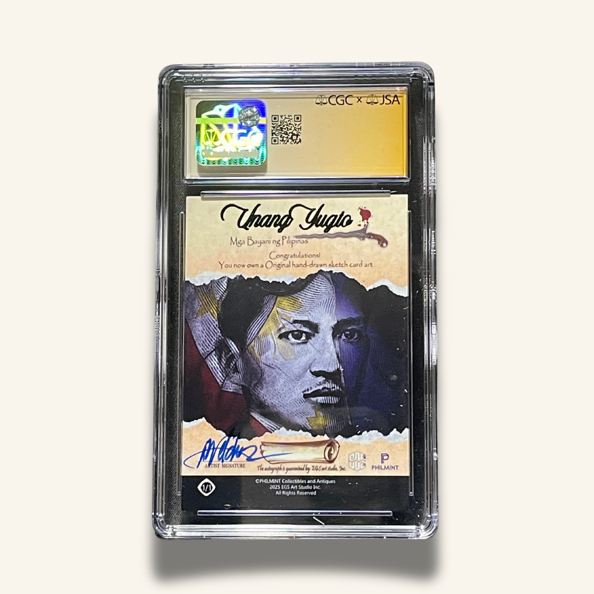 1/1 Premium CGC Graded Sketch Card. Signed by Michael Velchez
