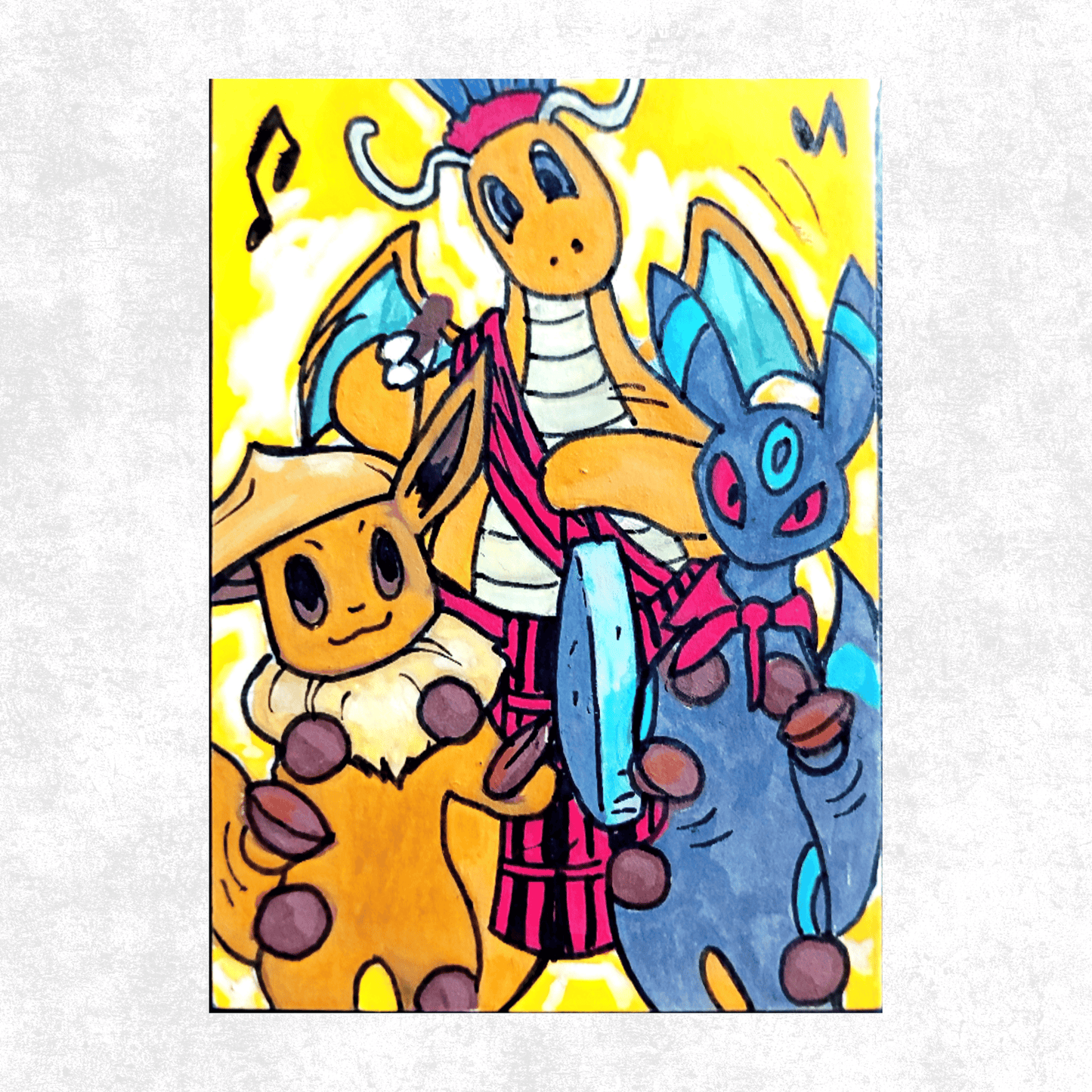 DRAGONITE w/ EEVEE & UMBREON