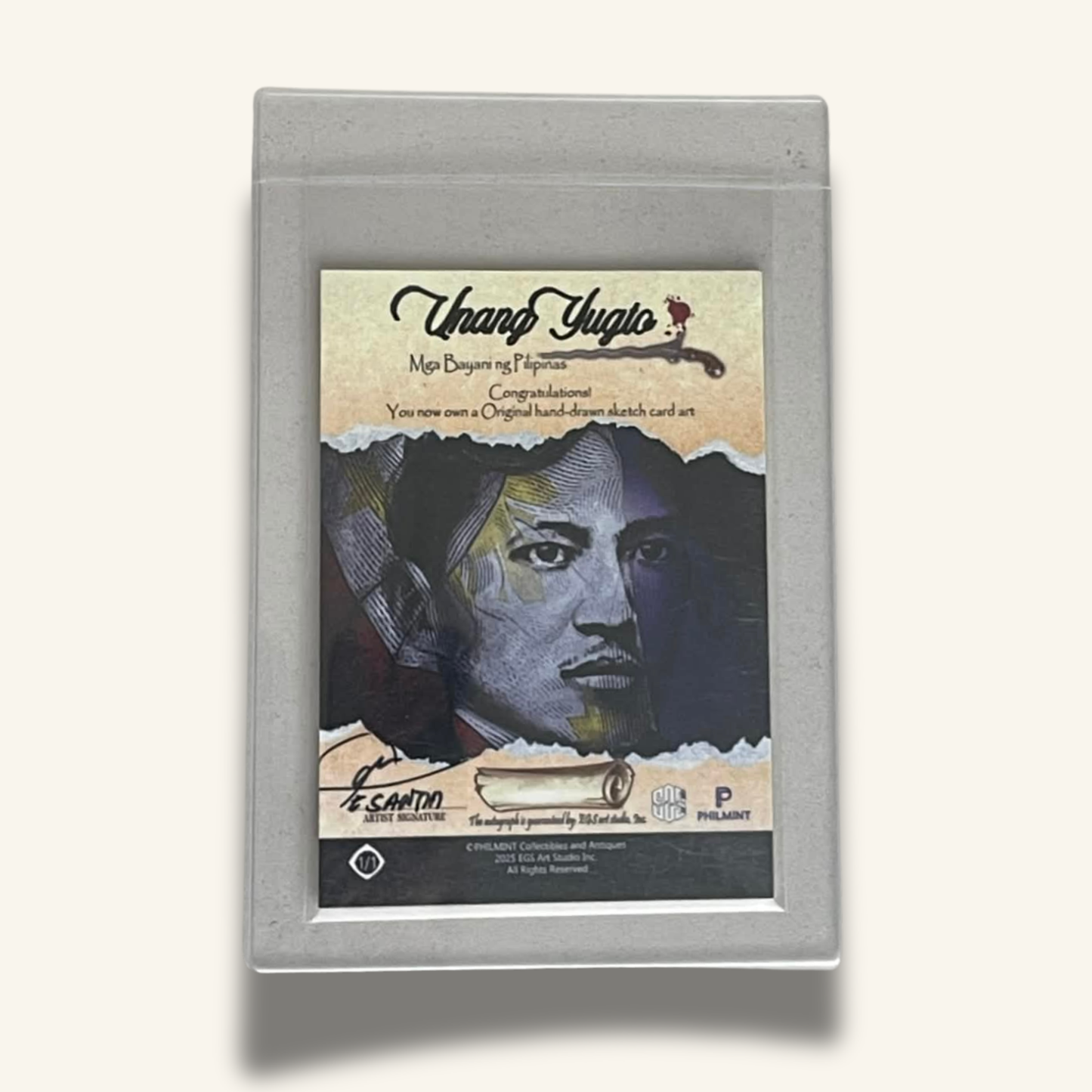 1/1 Premium Sketch Card. Douglas MacArthur