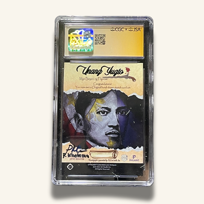 1/1 Premium CGC Graded Sketch Card. Signed by Percival Kholoma