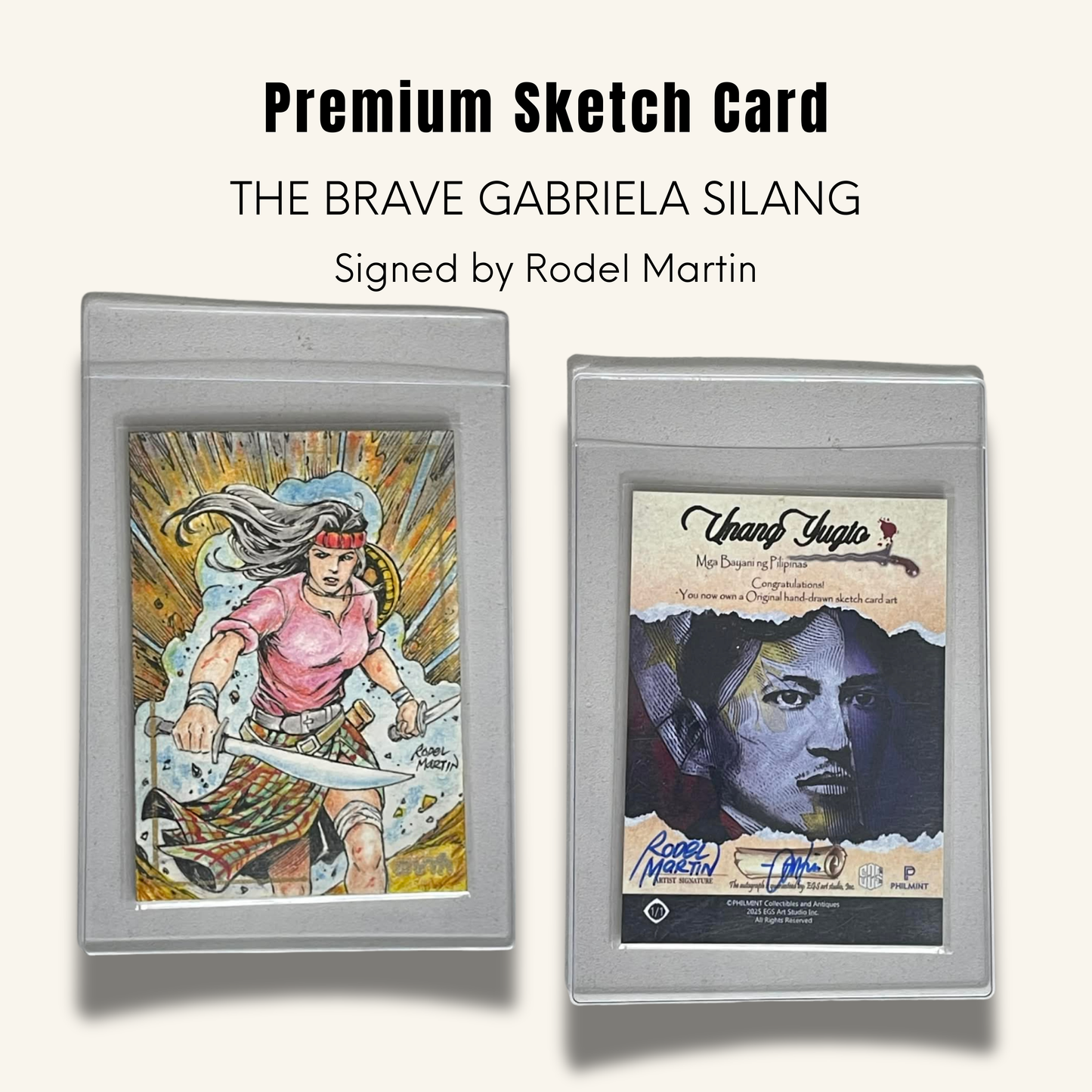 1/1 Premium Sketch Card. " The Brave Gabriela Silang"