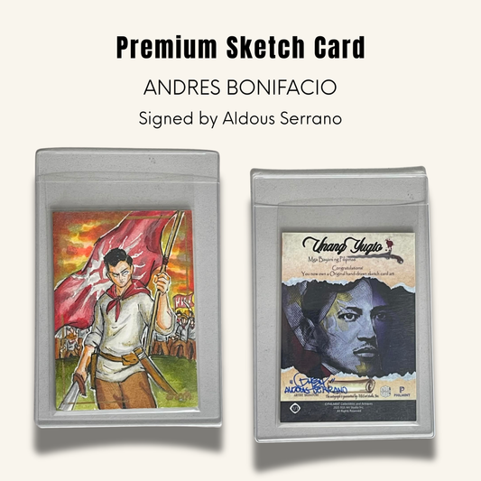1/1 Premium Sketch Card. Andres Bonifacio
