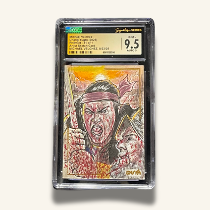 1/1 Premium CGC Graded Sketch Card. Signed by Michael Velchez