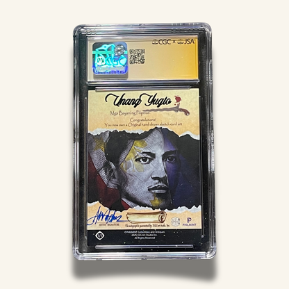 1/1 Premium CGC Graded Sketch Card. Signed by Michael Velchez