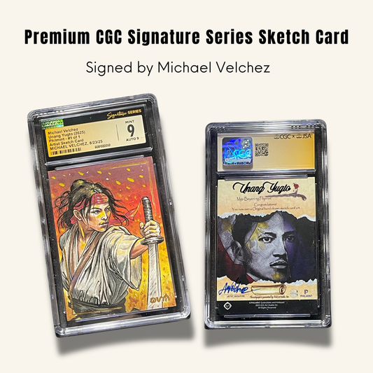 1/1 Premium CGC Graded Sketch Card. Signed by Michael Velchez