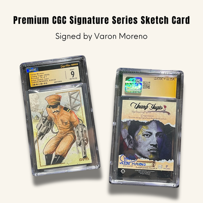 1/1 Premium CGC Graded Sketch Card. Signed by Varon Moreno