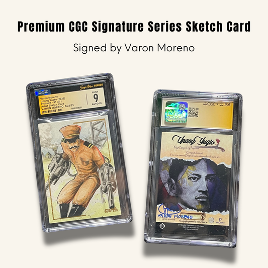 1/1 Premium CGC Graded Sketch Card. Signed by Varon Moreno