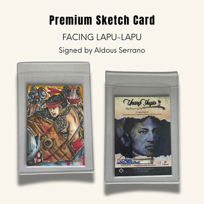 1/1 Premium Sketch Card. "Facing Lapu-Lapu"