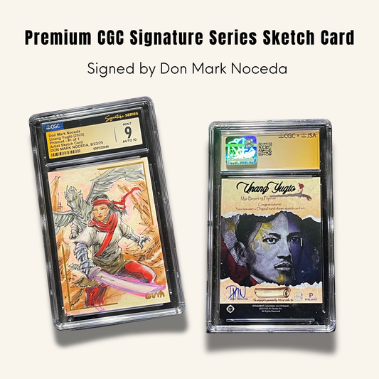 1/1 Premium CGC Graded Sketch Card. Signed by Don Mark Noceda