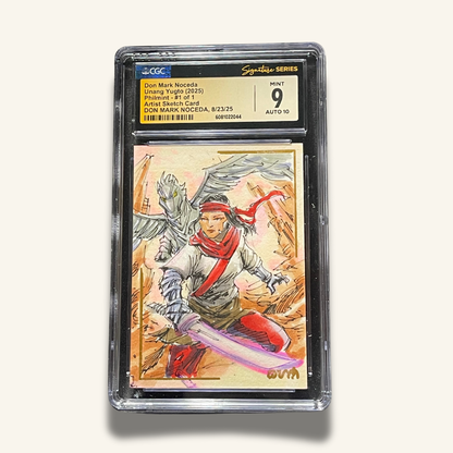 1/1 Premium CGC Graded Sketch Card. Signed by Don Mark Noceda