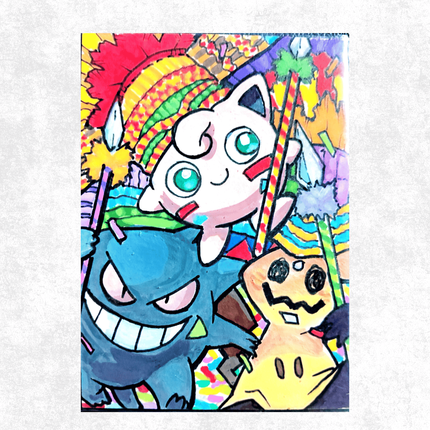 JIGGLYPUFF w/ GENGAR & MIMIKYU