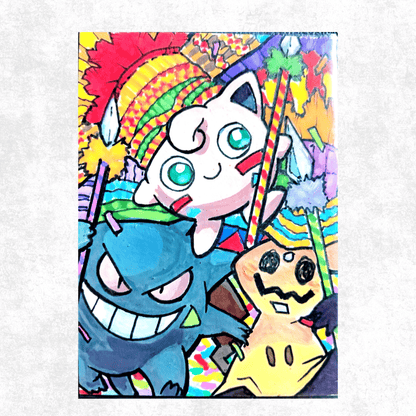 JIGGLYPUFF w/ GENGAR & MIMIKYU