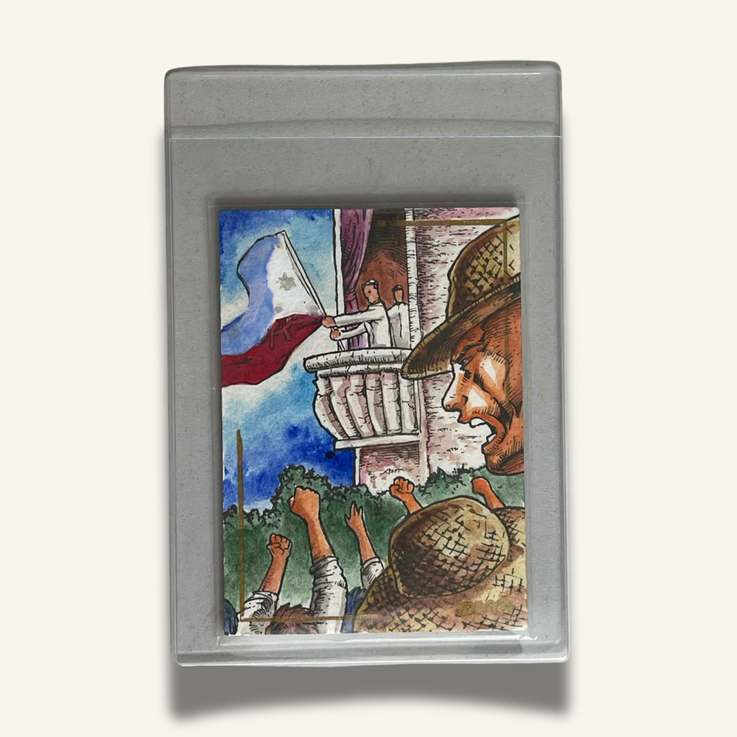 1/1 Premium Sketch Card. "Victory of Filipinos"