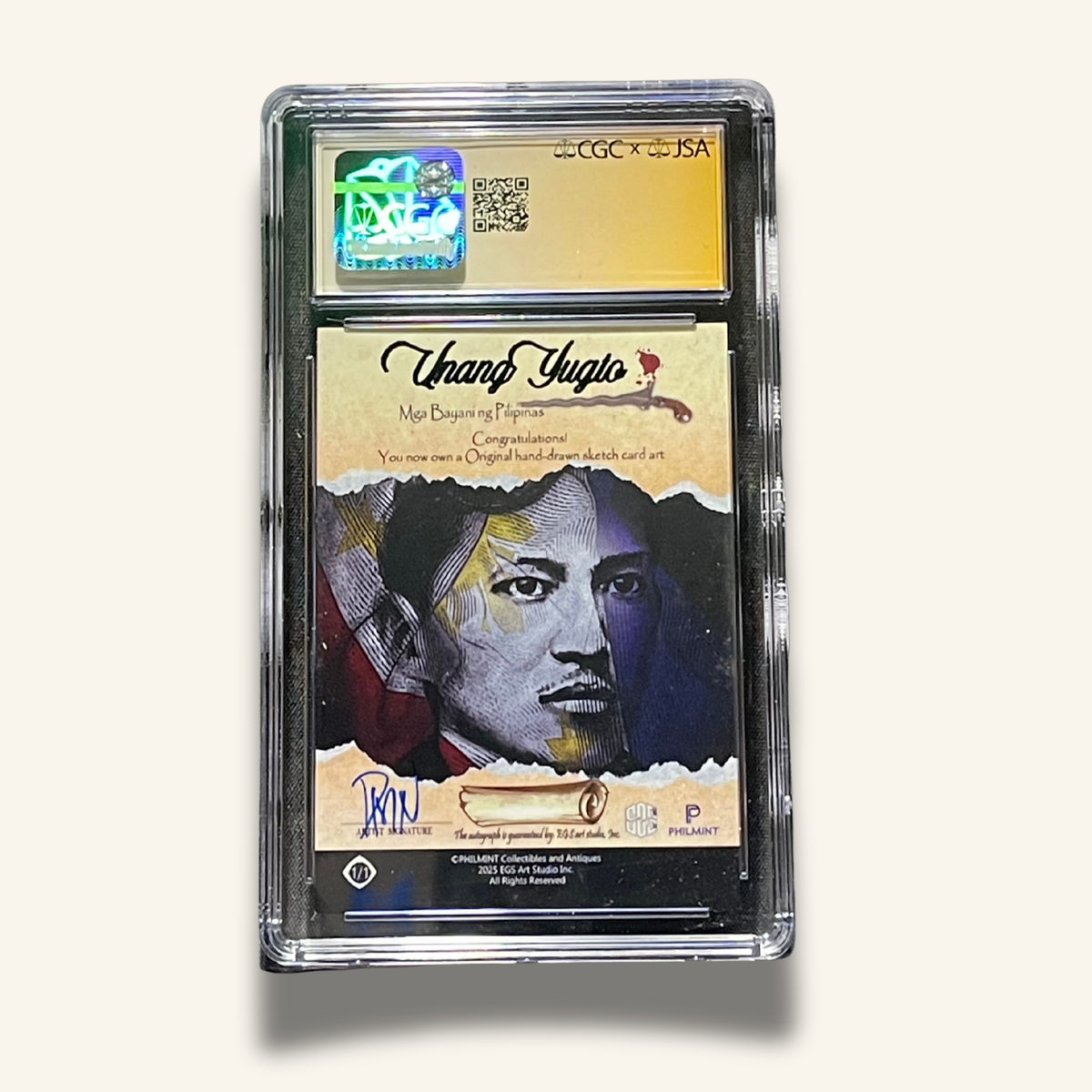 1/1 Premium CGC Graded Sketch Card. Signed by Don Mark Noceda
