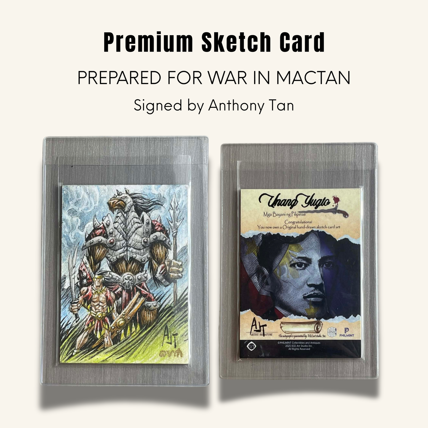 1/1 Premium Sketch Card. "Prepared for War in Mactan"