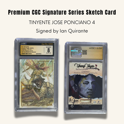 1/1 Premium CGC Graded Sketch Card. Tinyente Jose Ponciano 4