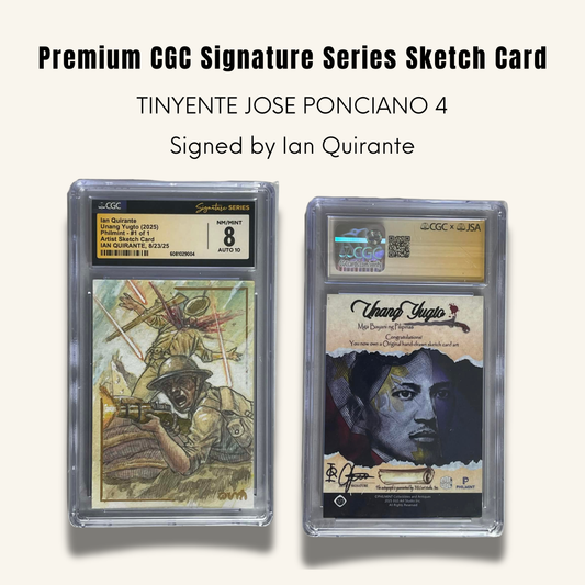 1/1 Premium CGC Graded Sketch Card. Tinyente Jose Ponciano 4