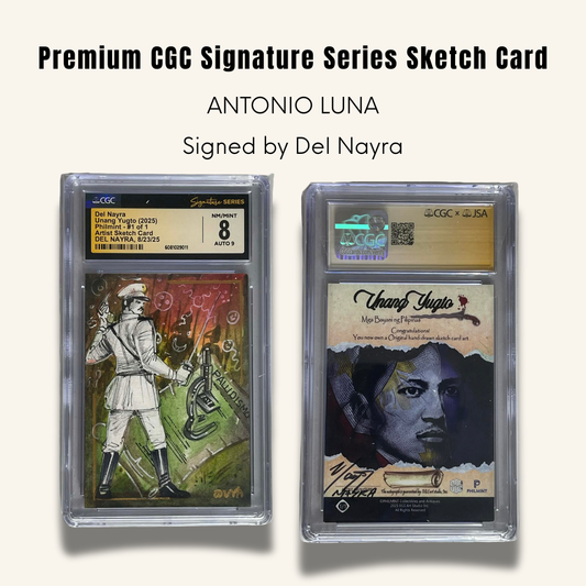 1/1 Premium CGC Graded Sketch Card. Antonio Luna
