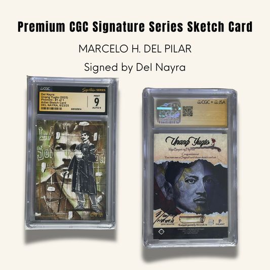 1/1 Premium CGC Graded Sketch Card. Marcelo H. del Pilar